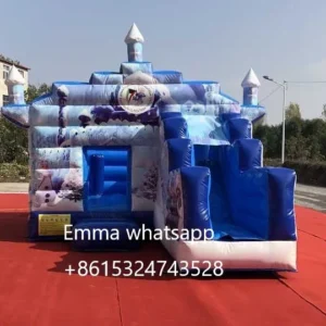 Customized new theme bounce house with slide