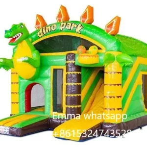 Kids dino park bouncy castle inflatable bouncer