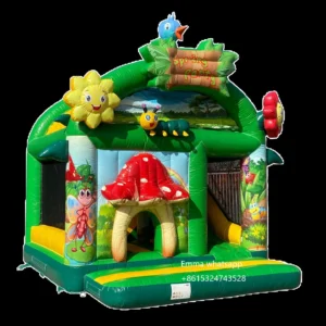 forest jumping castle inflatable combo